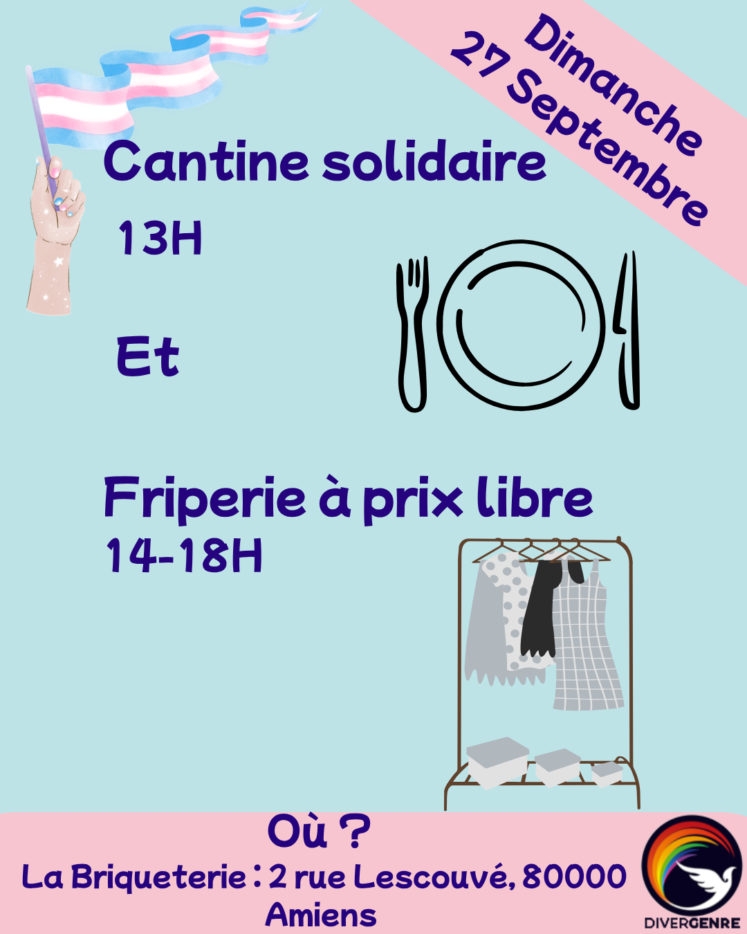 Cantine Solidaire et Friperie à Prix Libre